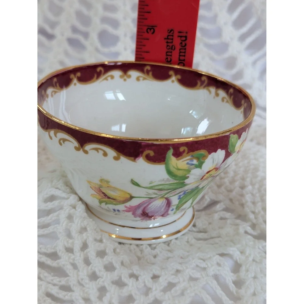 Bell China Narcissus Creamer Sugar Bowl Set Fine Bone China Made in England